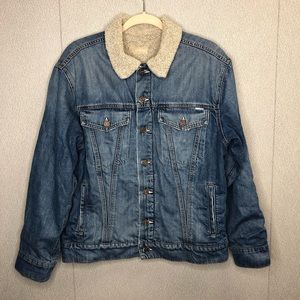 Mother The Drifter Sherpa Jean Jacket